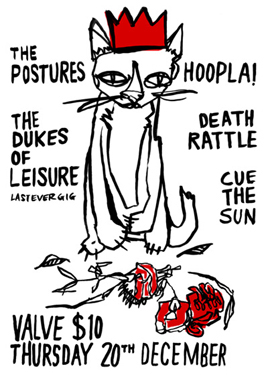 Postures Xmas Gig Poster