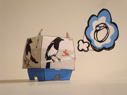 Speakerdog paper toy